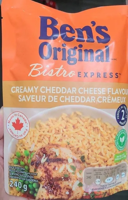 Ben's Original Bistro Express Creamy Cheddar Cheese Flavour 240 g, front of pack