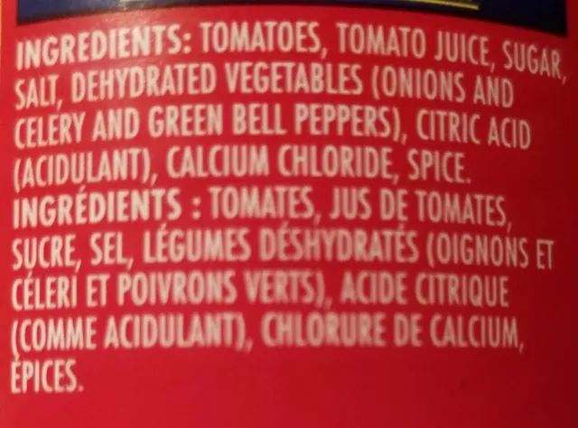 Aylmer Accents Original Chunky Stewed Tomatoes 540 mL, ingredients of pack