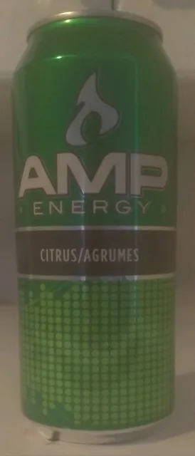 Amp Energy Power Citrus 473 ml, front of pack