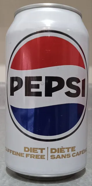 Caffeine Free Diet Pepsi 355 mL, front of pack