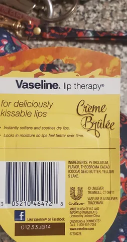 Vaseline Lip Therapy Cocoa Butter Vaseline Lip Therapy Creme Brulee 0.25 oz
