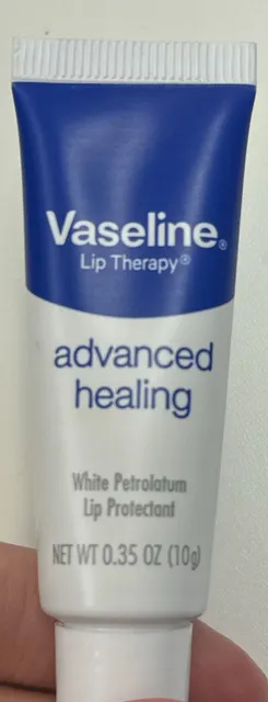 Vaseline Lip Therapy Advanced Healing 0.35 oz, front of pack