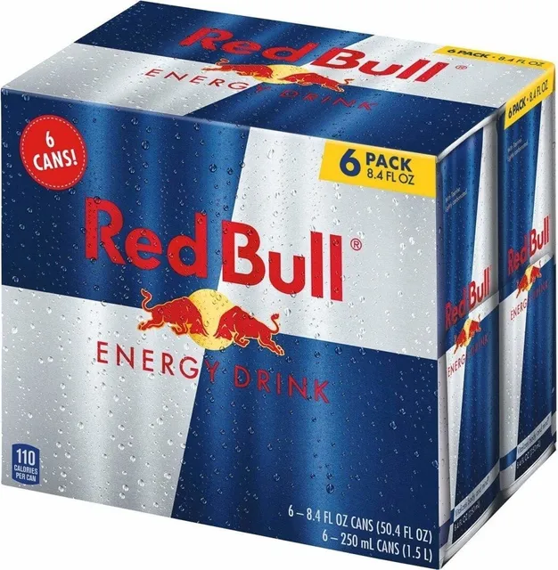 Red Bull Energy Drink 6 x 8.4 fl oz, front of pack