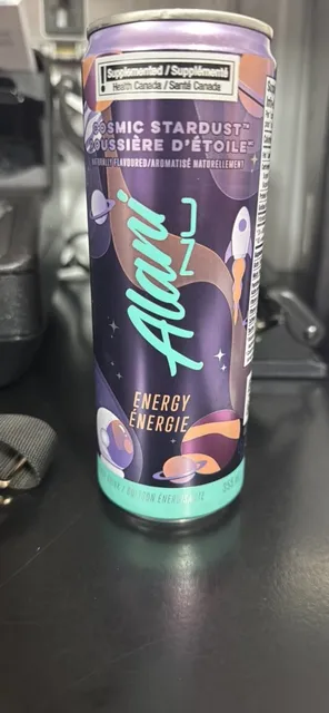 Alani Nu Energy Cosmic Stardust 355 ml, front of pack