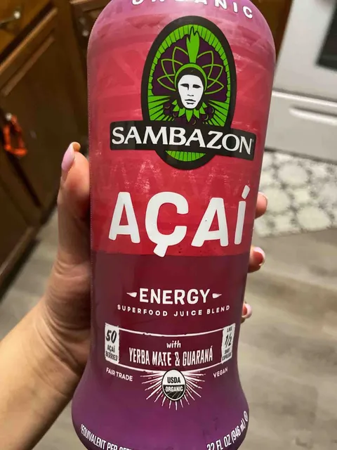 Sambazon Açaí Energy Superfruit Juice Blend 32 fl oz, front of pack