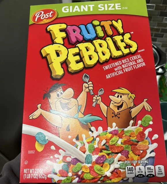 Post Fruity Pebbles 23 oz, front of pack