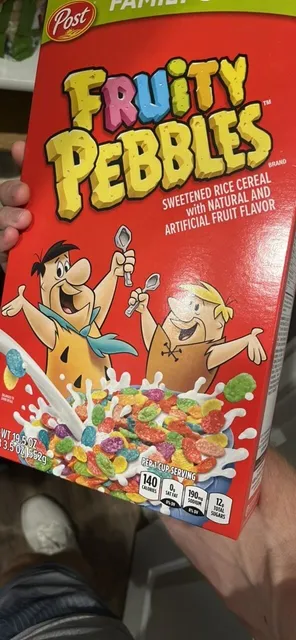 Post Fruity Pebbles 19.5 oz, front of pack