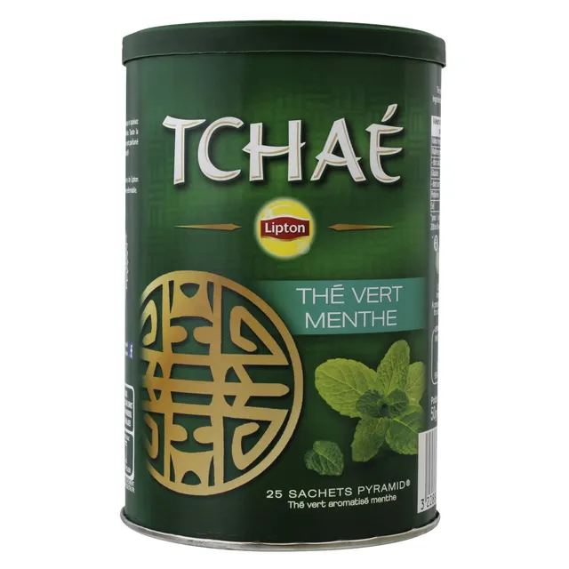 Lipton Tchaé Thé Vert Menthe 50 g, front of pack