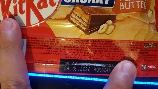 KitKat Chunky Peanut Butter 42 g, ingredients of pack