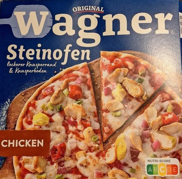 Original Wagner Steinofen Pizza Chicken 350 g, front of pack