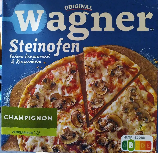 Original Wagner Steinofen Pizza Champignon 350 g, front of pack