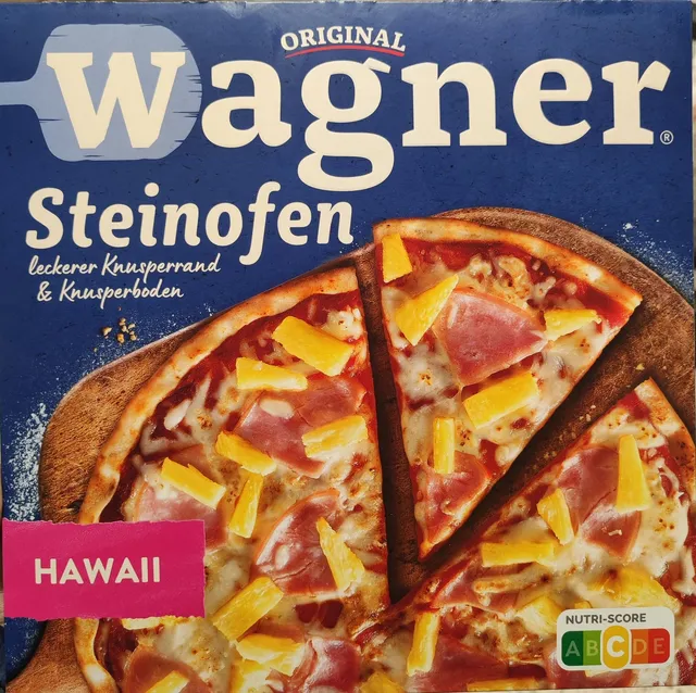 Original Wagner Steinofen Pizza Hawaii 380 g, front of pack