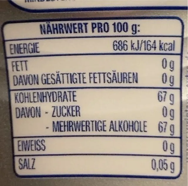 Wrigley's Extra Professional White Erdbeere 50 Dragees, nutrition of pack
