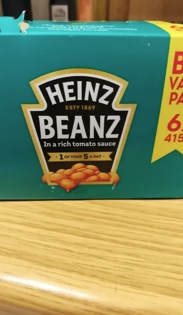 Heinz Beanz in a Rich Tomato Sauce 6 x 415 g, front of pack