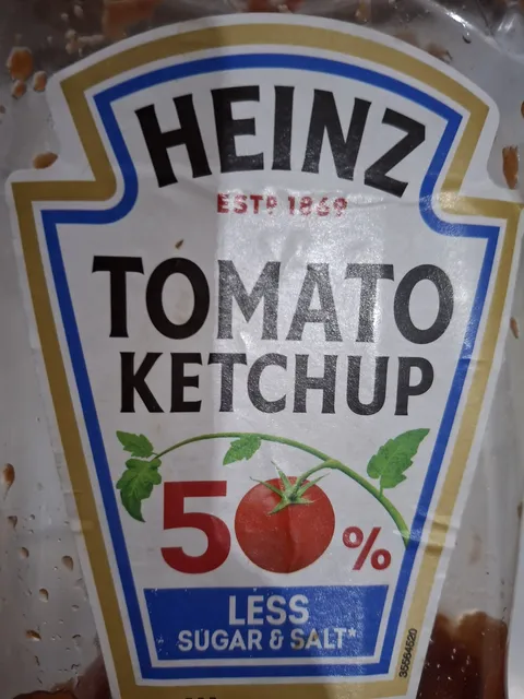 Heinz Tomato Ketchup 50% Less Sugar & Salt 880 g, front of pack
