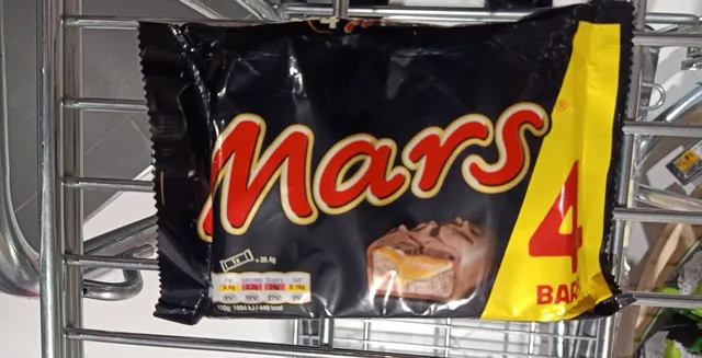 Mars 4 bars, front of pack