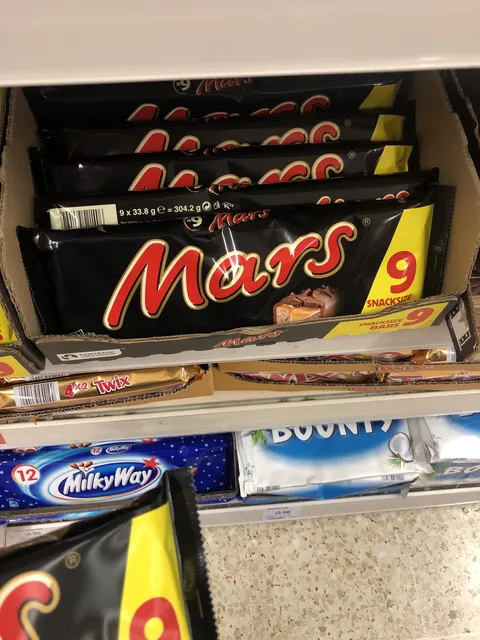 Mars Snacksize, front of pack