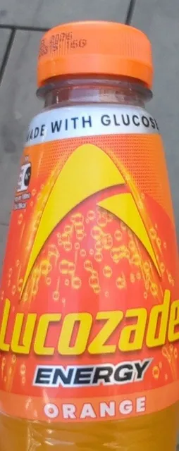 Lucozade Energy Orange 500 ml, front of pack