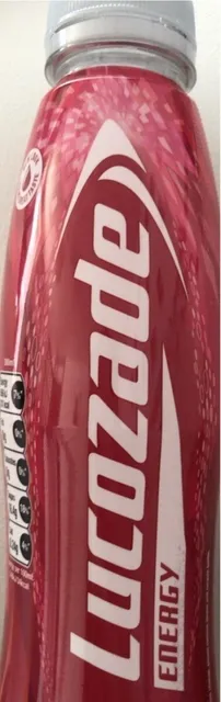 Lucozade Energy Cherry 380 ml, front of pack