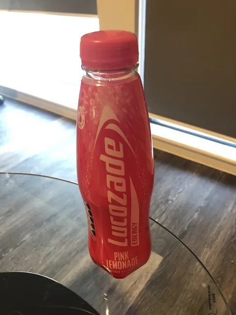Lucozade Energy Pink Lemonade 500 ml, front of pack