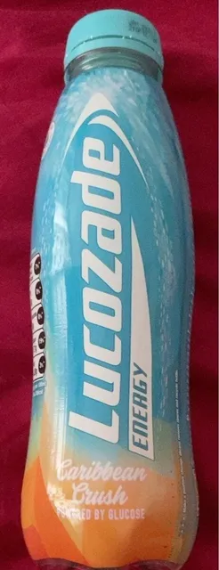 Lucozade Energy Caribbean Crush 380 ml, front of pack