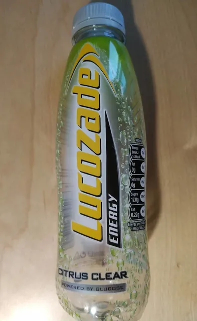 Lucozade Energy Citrus Clear 380 ml, front of pack