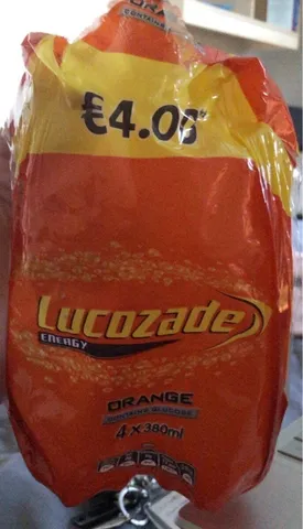 Lucozade Energy Orange 4 x 380 ml