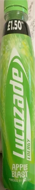 Lucozade Energy Apple Blast 1 l, front of pack