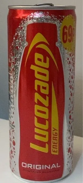 Lucozade Energy Original 250 ml, front of pack