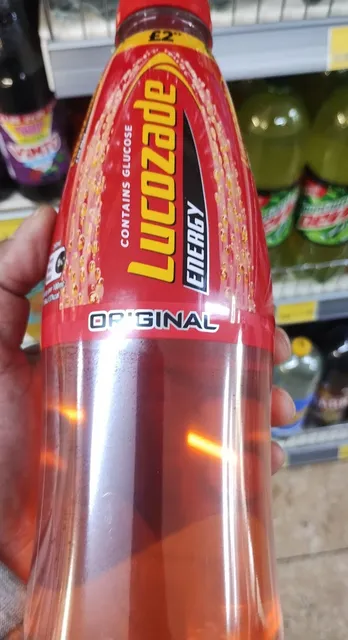 Lucozade Energy Original 900 ml, front of pack
