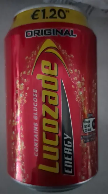 Lucozade Energy Original 330 ml, front of pack