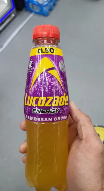 Lucozade Energy Caribbean Crush 500 ml, front of pack