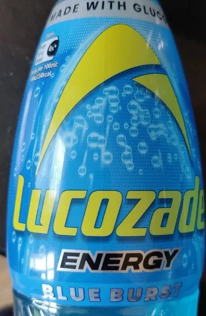 Lucozade Energy Blue Burst 900 ml, front of pack