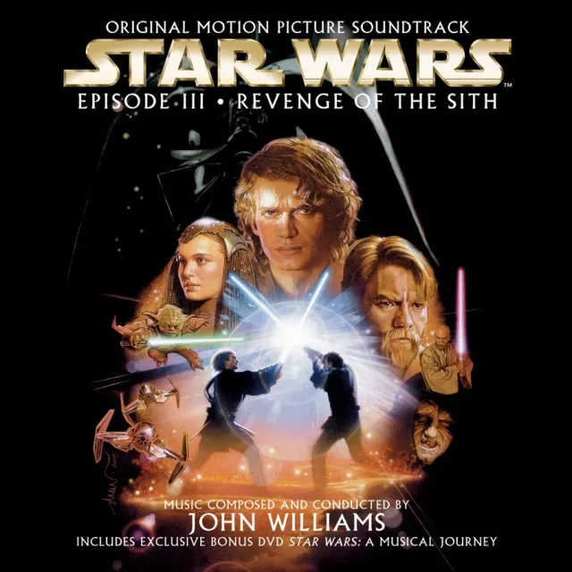 Star Wars Episode III: Revenge of the Sith (Original Motion Picture Soundtrack), CD + bonus DVD, front of pack