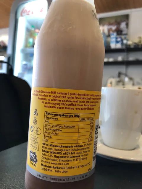 Cocio Classic Chocolate Milk 400 ml, ingredients of pack