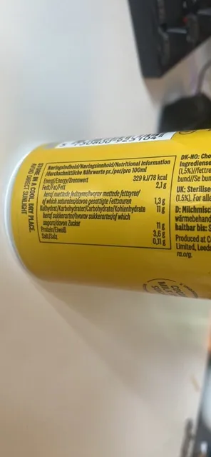 Cocio Classic 250 ml, nutrition of pack