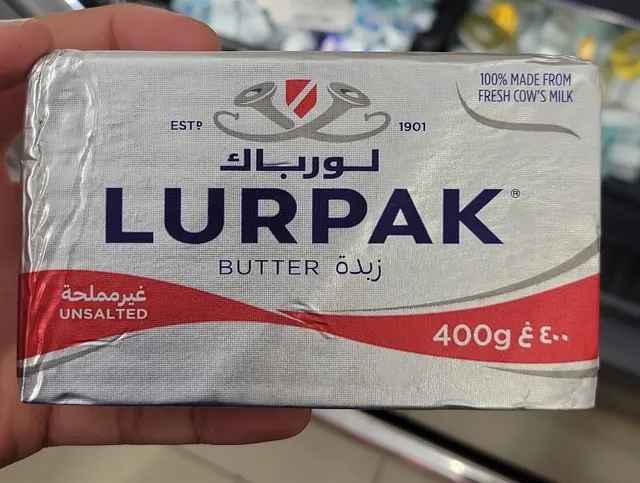 Lurpak Butter Unsalted 400 g, front of pack