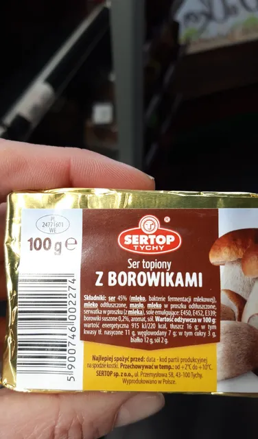 Ser topiony z borowikami 100 g, front of pack