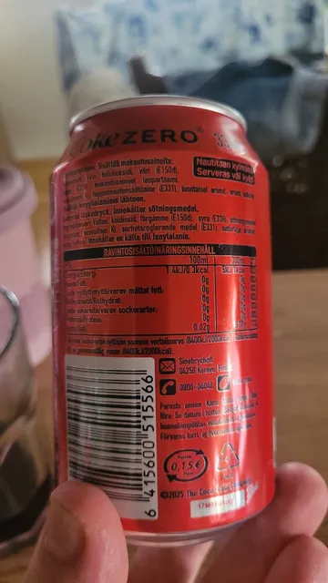 Coca-Cola Zero Sugar 330 ml, other of pack