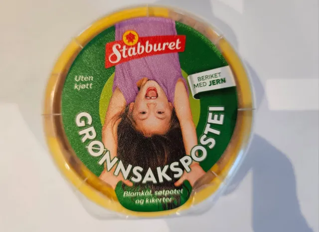 Stabburet Grønnsakspostei Fersk 150 g, front of pack