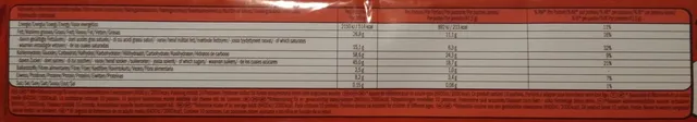 KitKat 4 Finger 10 × 41.5 g, nutrition of pack