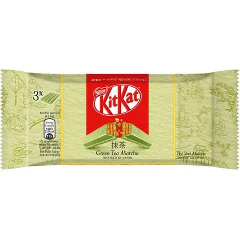 KitKat Matcha KitKat Green Tea Matcha 3 × 41.5 g