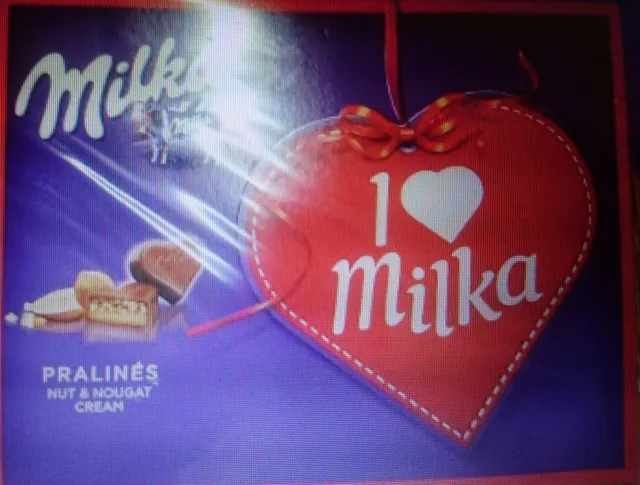 Milka I love Milka Pralinés Nut & Nougat Cream 110 g, front of pack