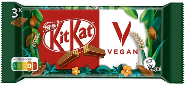 Vegan KitKat 3 × 41.5 g, front of pack
