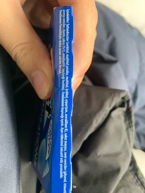 First Sensations Damla Sakızlı 27 g, ingredients of pack