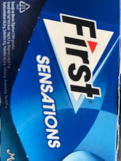 First Sensations Damla Sakızlı 27 g, nutrition of pack