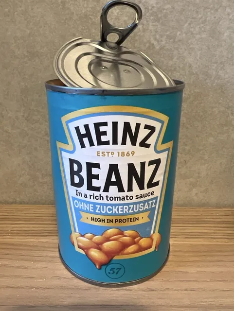 Heinz Beanz ohne Zuckerzusatz 415 g, front of pack