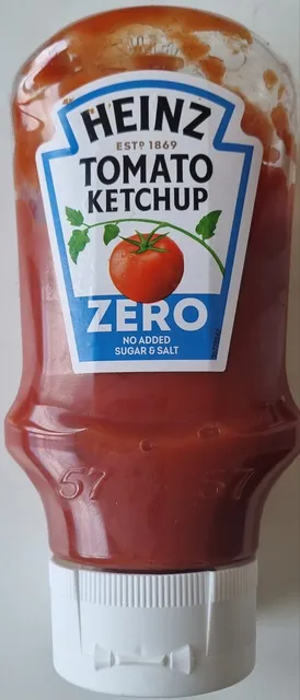 Heinz Tomato Ketchup Zero No Added Sugar & Salt 425 g, front of pack
