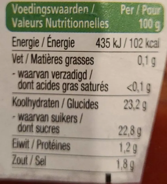 Heinz Tomato Ketchup 570 g, nutrition of pack