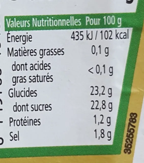 Heinz Tomato Ketchup 700 g, nutrition of pack